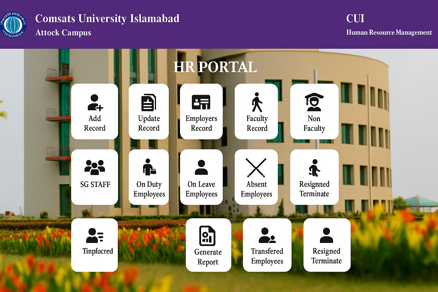CUI HR Portal Project Image